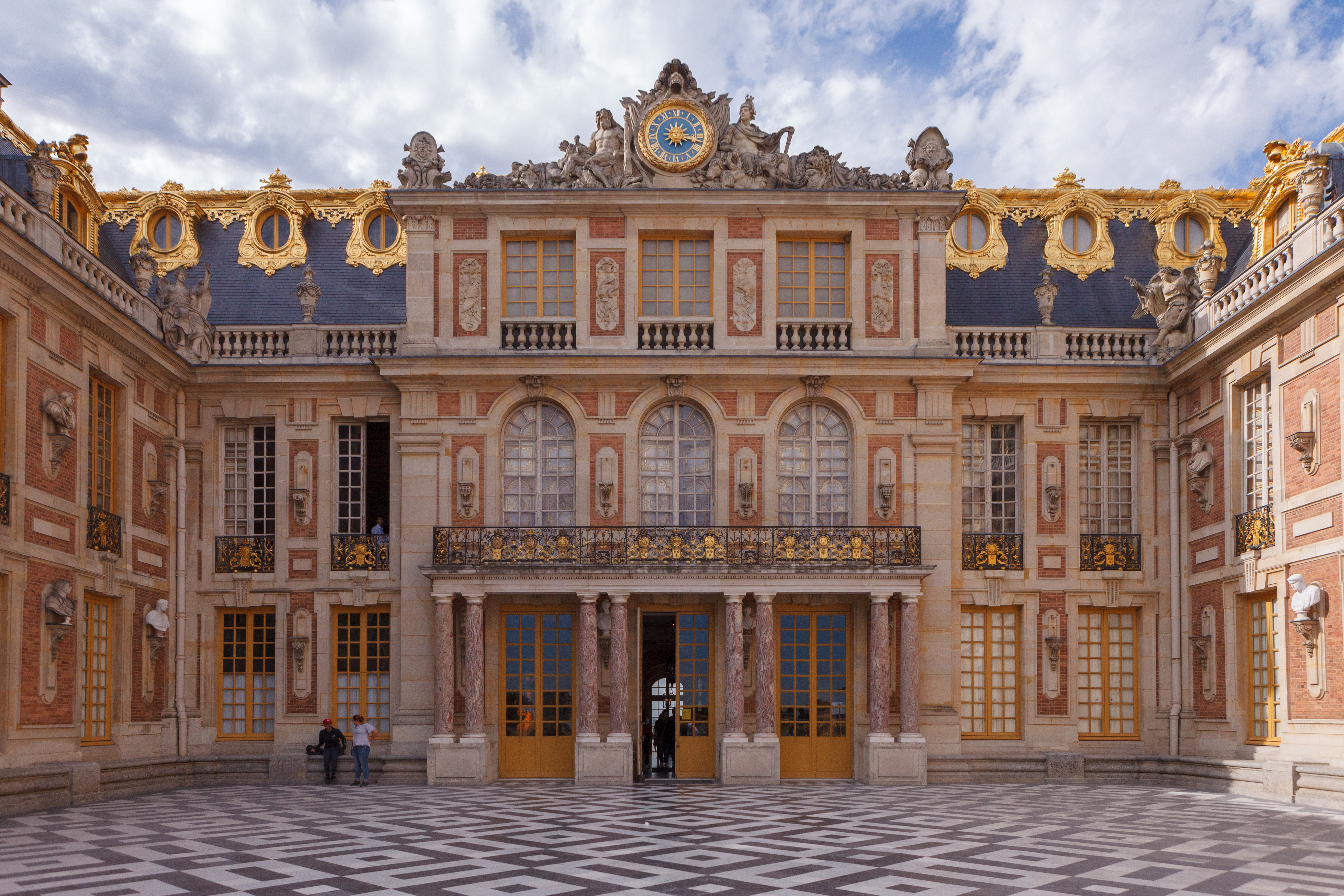Palace of Versailles grand facade and gardens